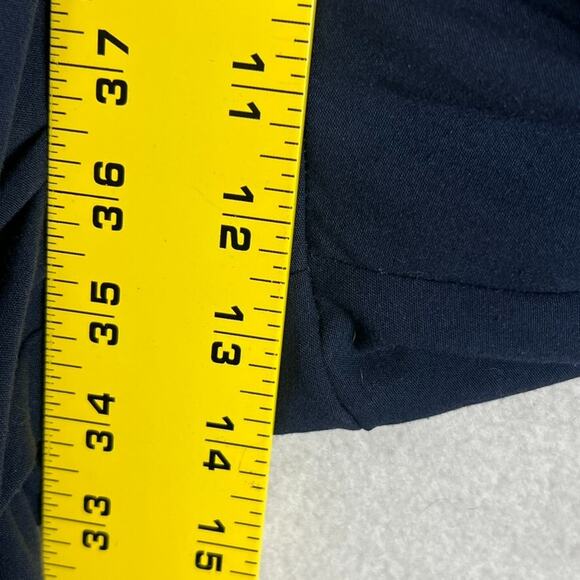 GAP Pants Women's Size 8 True Indigo Wide Leg Cropped Belted Tie Front Flowy - Picture 12 of 14